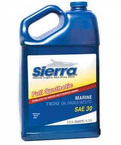 SIERRA Full Synthetic Marine Engine Oil - SAE 30 - 5 Quarts
