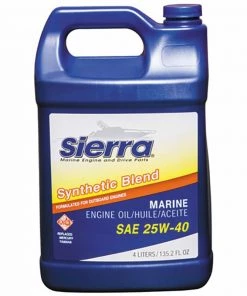 SIERRA 4 Stroke Synthetic Blend Sterndrive Motor Oil - 25W-40 - 1 Gallon