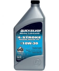 QUICKSILVER Premium SAE 10W-30 4-Stroke Marine Engine Oil, Quart
