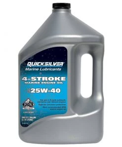 QUICKSILVER Premium SAE 25W-40 4-Stroke Marine Engine Oil, Gallon