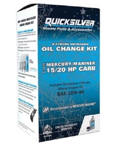 QUICKSILVER 8M0081910 Oil Change Kit, 15-20 HP Engines