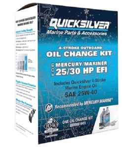 QUICKSILVER 8M0081911 Oil Change Kit for 25/30 HP Engines