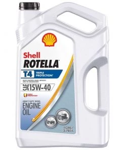 SHELL 15W-40 Rotella T4 Triple Protection Motor Oil, Gallon