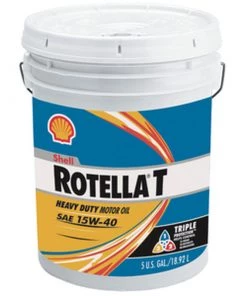 SHELL 15W-40 Rotella T4 Triple Protection Motor Oil, 5 Gallon