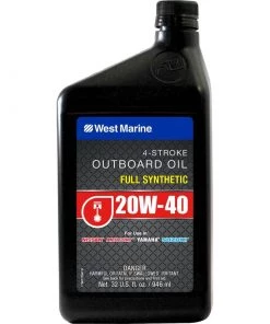WEST MARINE Premium 20W-40 4-Stroke Full Synthetic Engine Oil, Quart