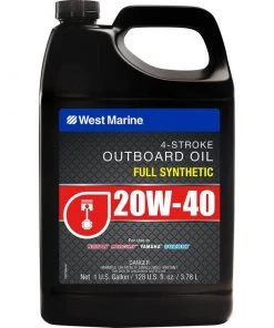 WEST MARINE Premium 20W-40 4-Stroke Full Synthetic Engine Oil, Gallon