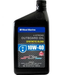 WEST MARINE Premium SAE 10W-40 4-Stroke Outboard Oil, Quart