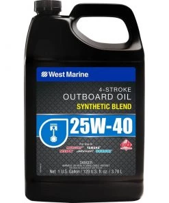 WEST MARINE Premium Synthetic Blend 25W-40 4-Stroke Oil, Gallon