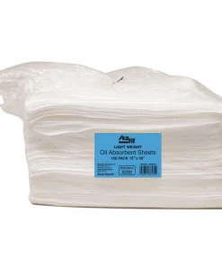 SEAFIT 18" x 15" Light Weight Oil Absorbent Sheets, 100-Pack