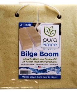 PURA MARINE Bilge Boom Oil Absorbant Sponge, 2-Pack