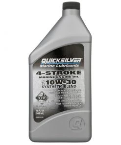 QUICKSILVER 10W30 Synthetic Blend 4-Stroke Outboard Oil, Quart