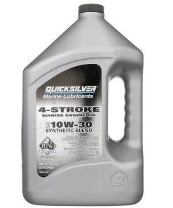 QUICKSILVER 10W30 Synthetic Blend 4-Stroke Outboard Oil, Gallon