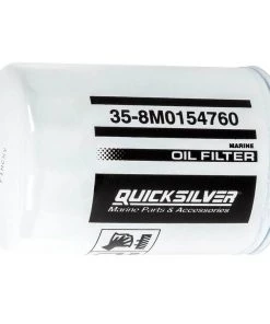 QUICKSILVER 8M0154760 Oil Filter - Crusader, OMC, Pleasure Craft, Marine Power, Volvo, Yamaha, Mallory, Fram, Sierra