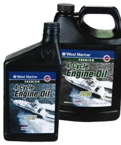 WEST MARINE Premium 4-Cycle Heavy Duty Engine Oil, SAE 40W, 5 Gallons