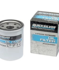 QUICKSILVER 8M0162830 Oil Filter, Mercury & Mariner 4-Stroke Outboards 25-115 HP