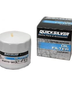 QUICKSILVER 877761Q01 Oil Filter, Mercury/ Mariner 75-115 HP Outboards & 150 HP EFI 4-Stroke Outboards